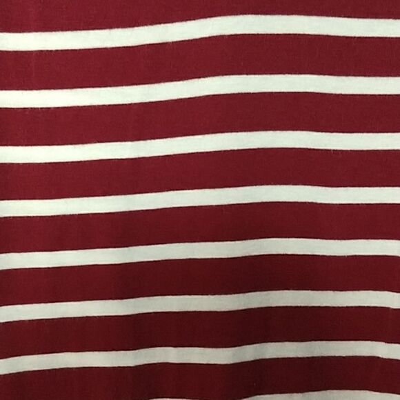 Merona wine red white stripe Medium - Picture 3 of 4